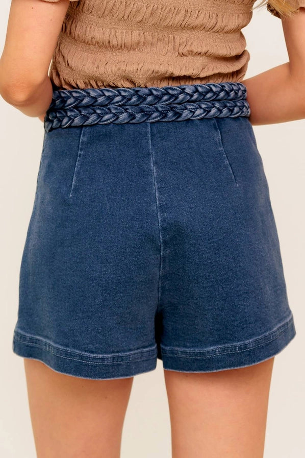 FT Braided Denim Skort