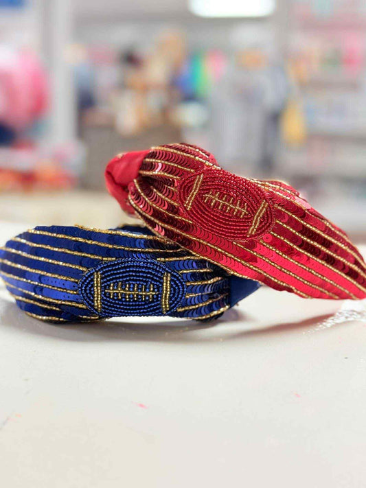 Jane Marie Sequin Football Headbands