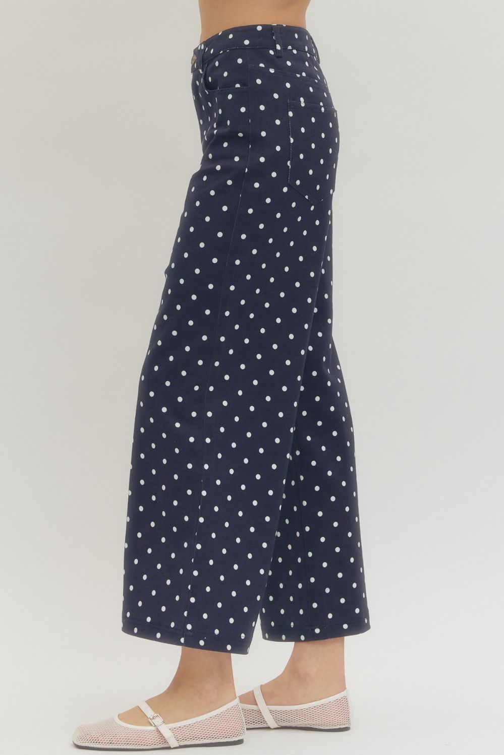 Entro Polka Dot Wide Leg Pants