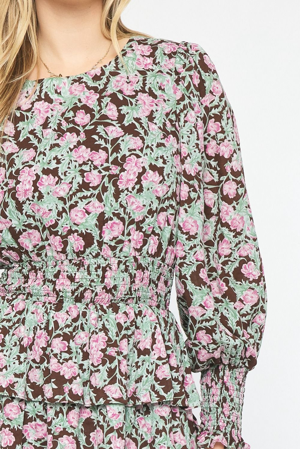 BF Entro Floral Ruffle Skirt Dress