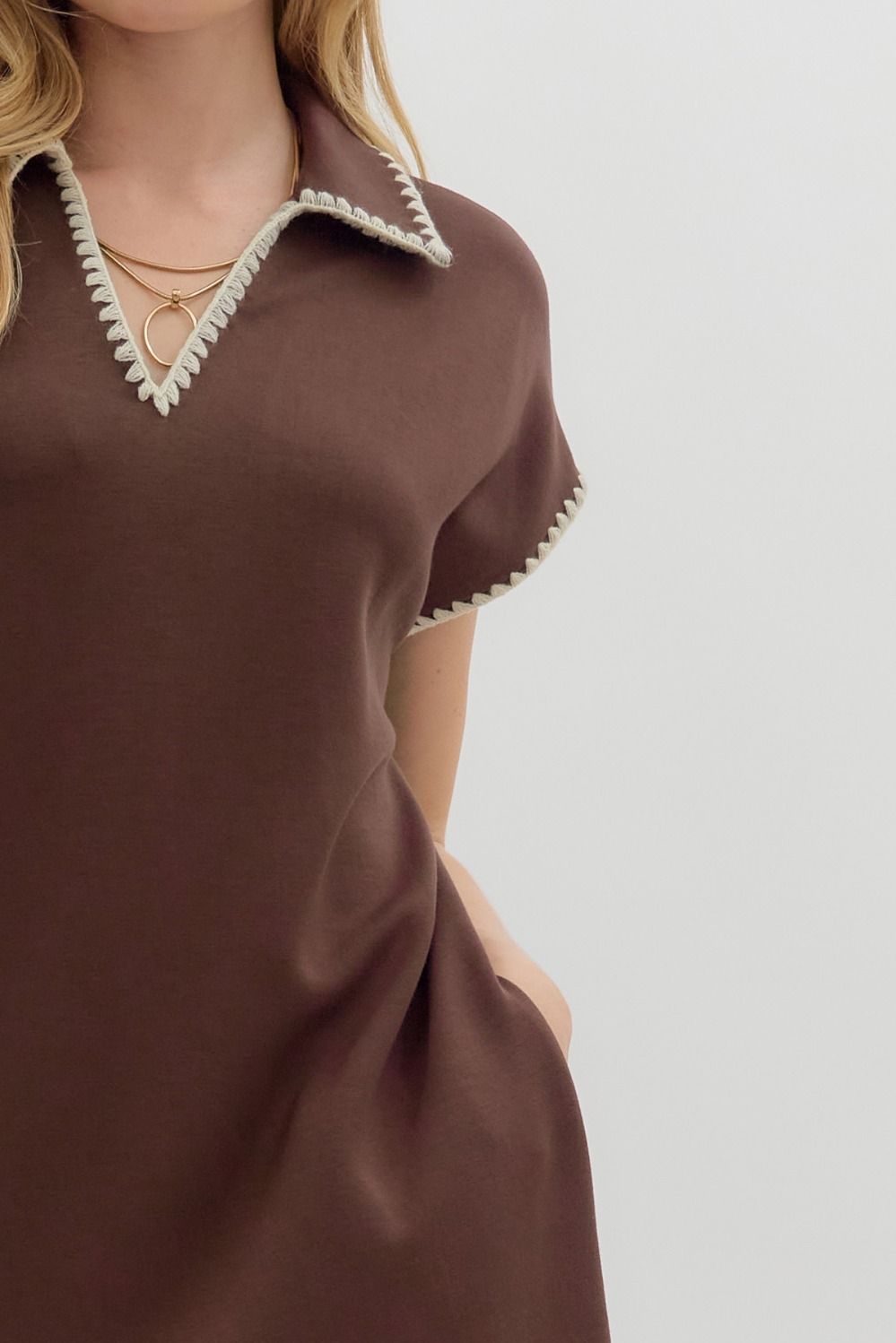 Jodifl Luxe Midi Dress with Stitching Detail