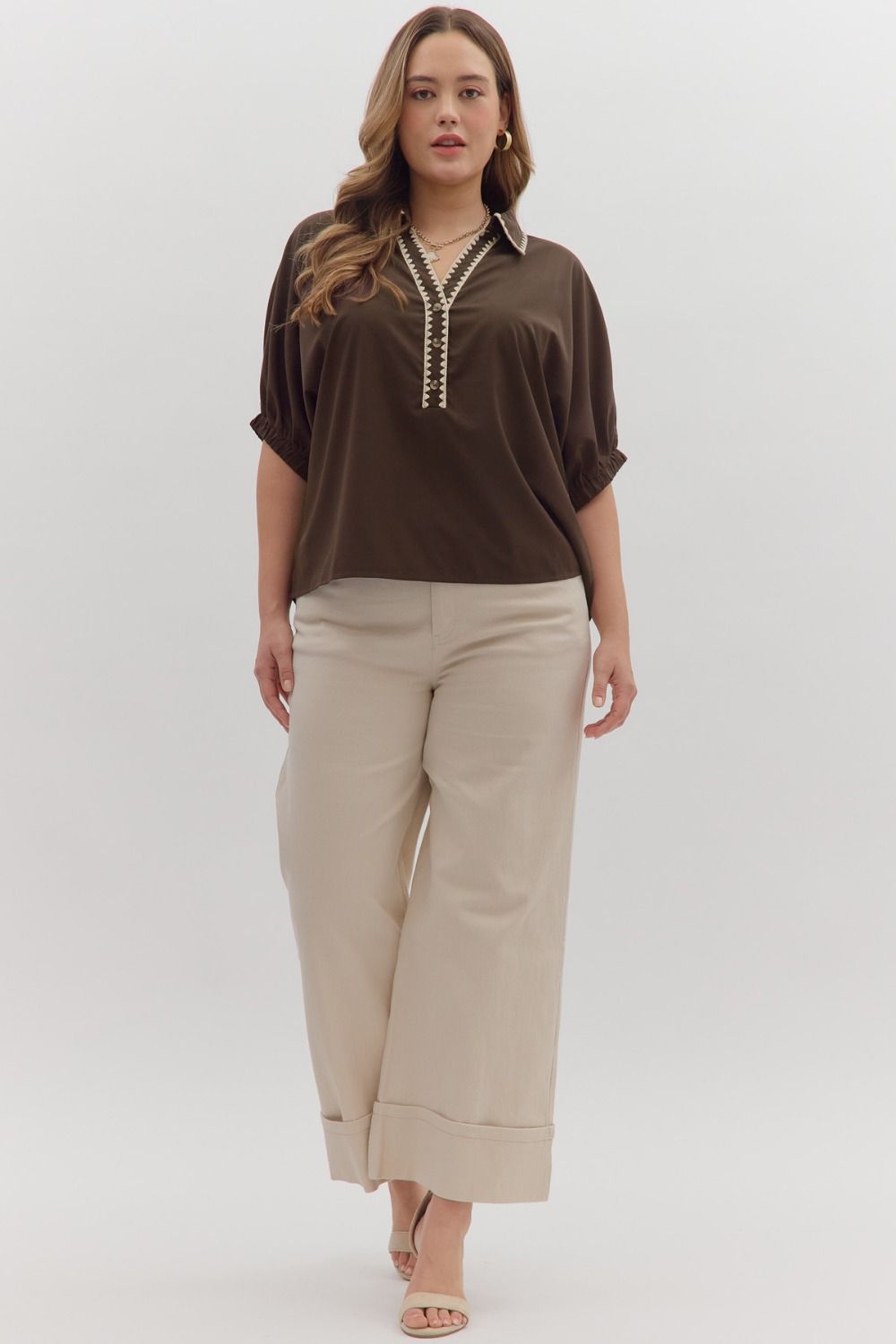 Entro Plus Solid Top with Scallop Trim