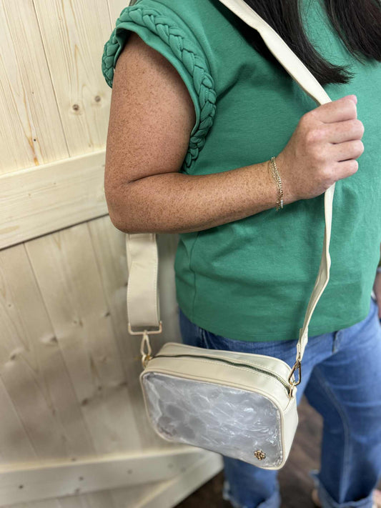 Simply Southern Clear Leather Crossbody