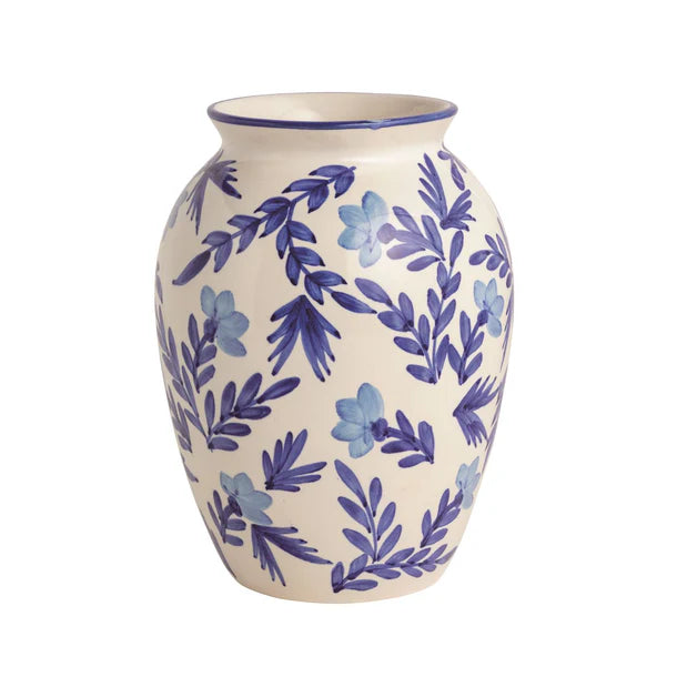 Mudpie Large Blue Vine Vase