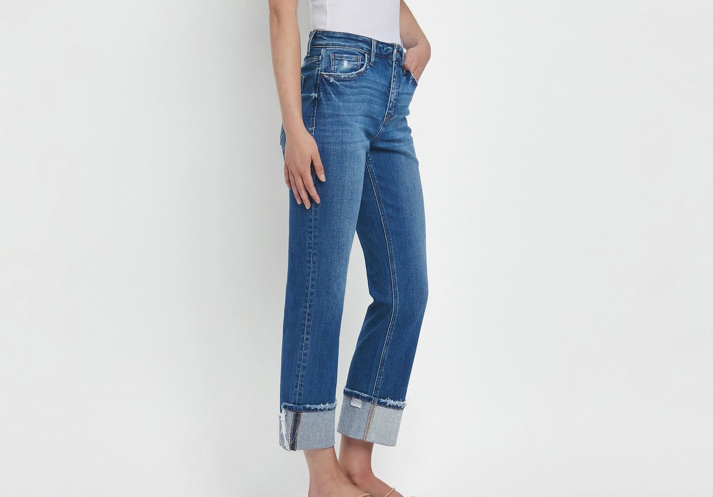 Vervet Daphne Cuff Jeans