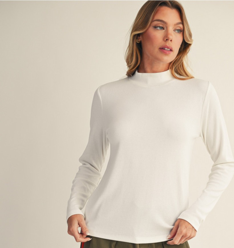 Jodifl Basic Mock Neck Layering Shirt