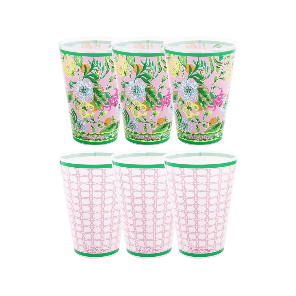 Lilly Pulitzer Pool Cups