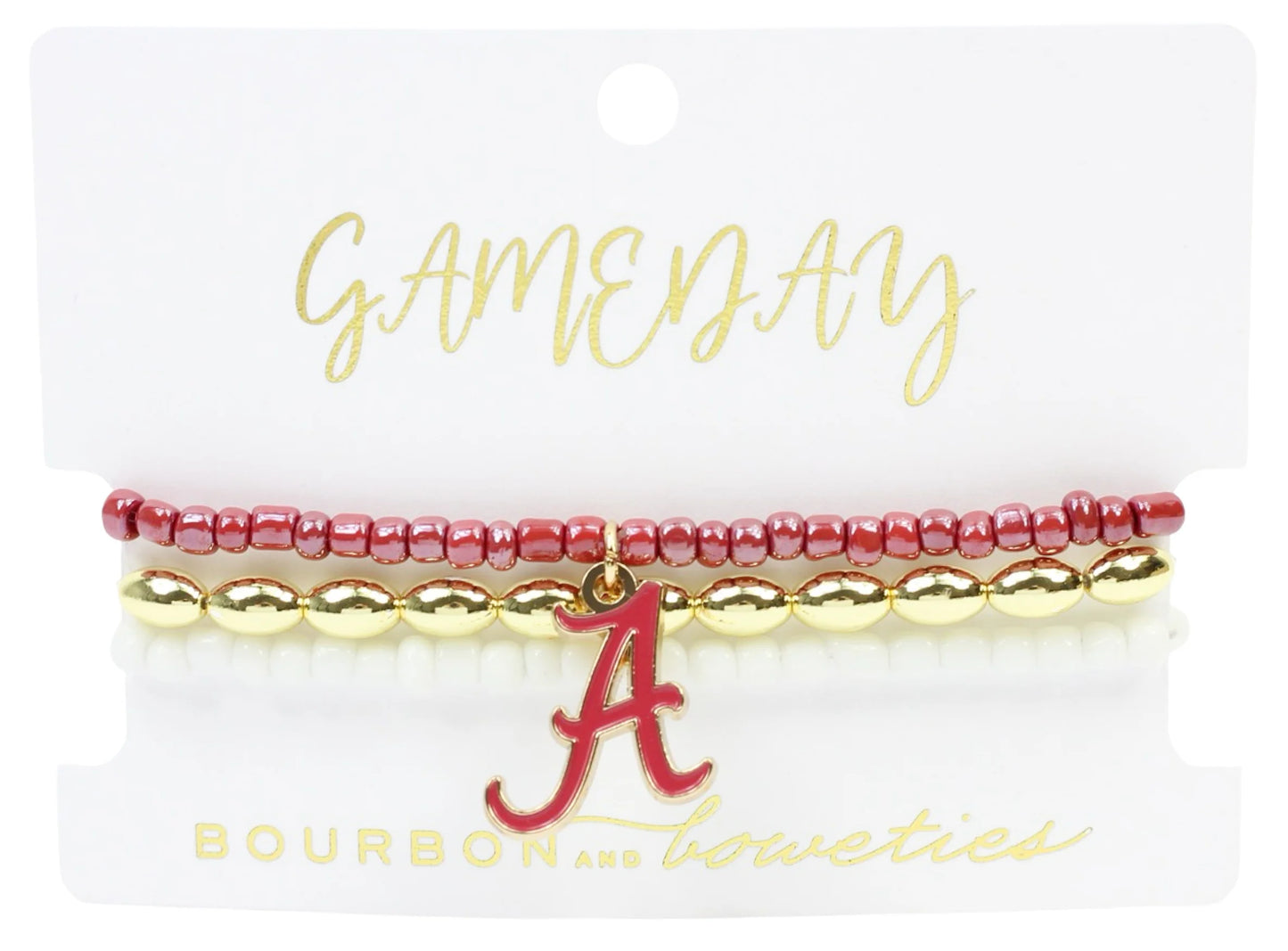 Bourbon & Bowties Gameday Stretchy Stack - Alabama