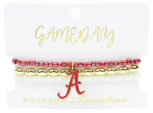 Bourbon & Bowties Gameday Stretchy Stack - Alabama