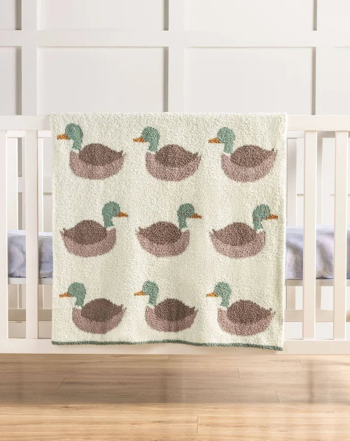 Mudpie Mallard Chenille Baby Blanket