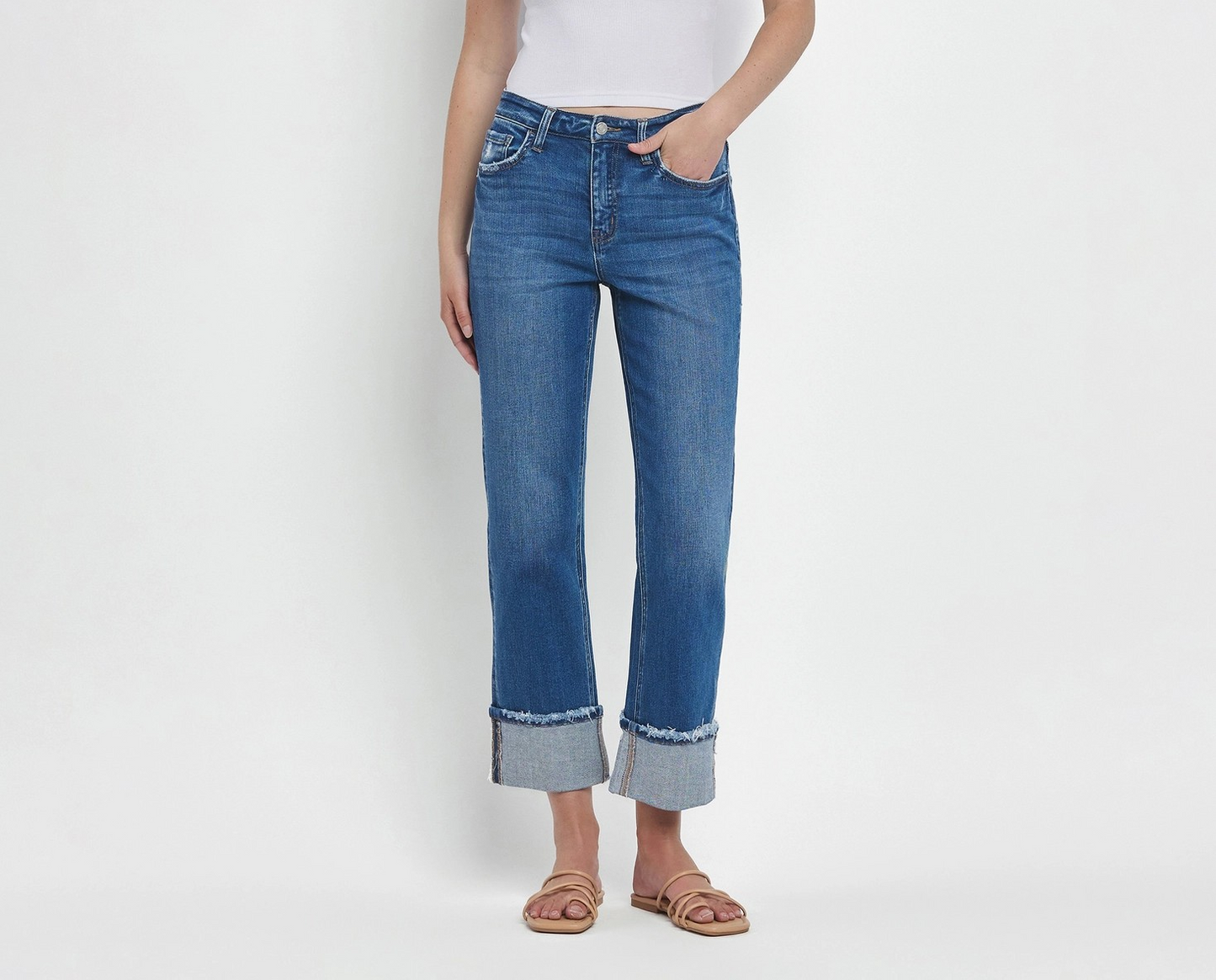 Vervet Daphne Cuff Jeans