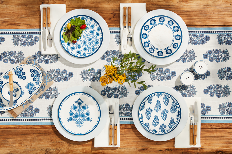Mudpie Block Print Table Runner