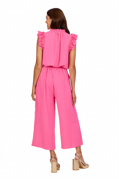 Mudpie Arlette Pink Jumpsuit