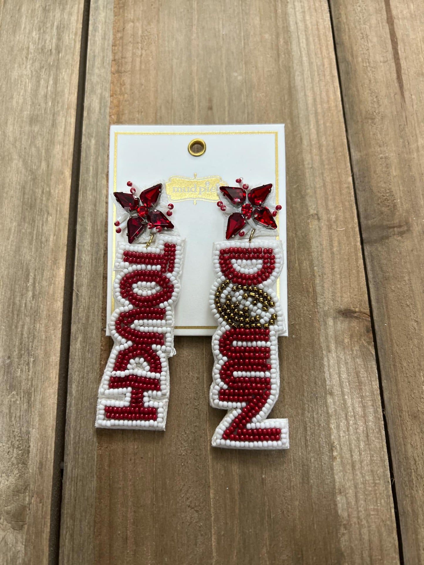 Mudpie Gameday Beaded Earrings