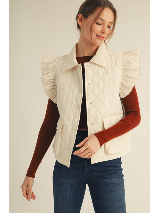 Jodifl Flutter Vest with Embroidered Bows