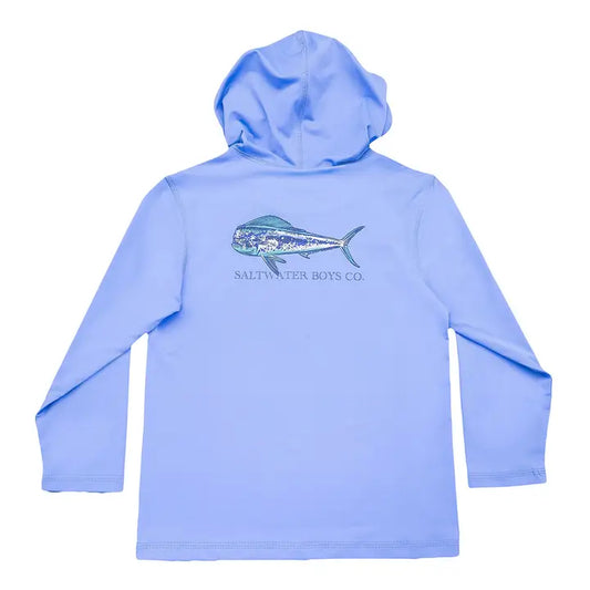 Saltwater Boys Blue Mahi Performance Hoodie