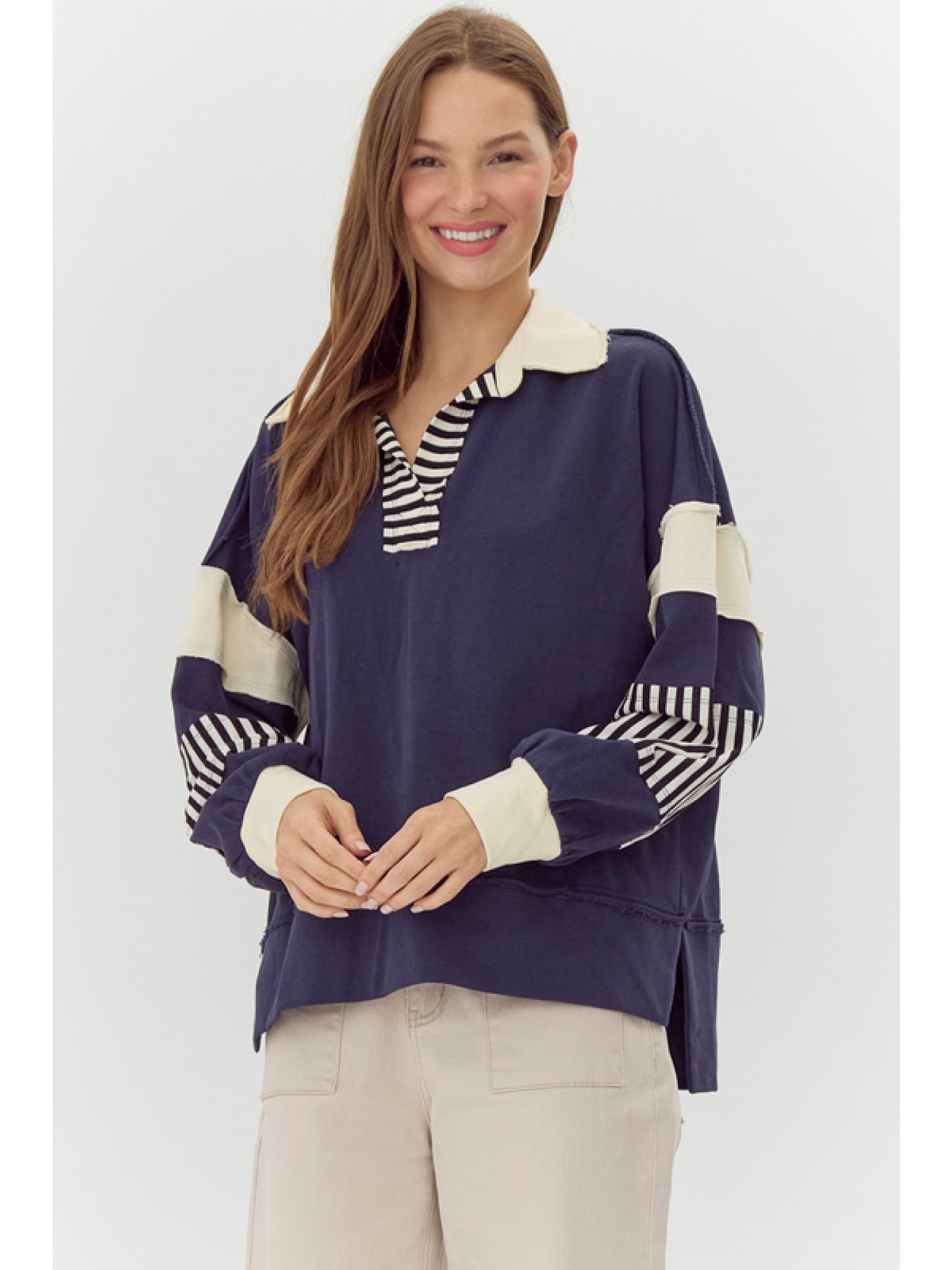 Jodifl Striped Rugby Shirt