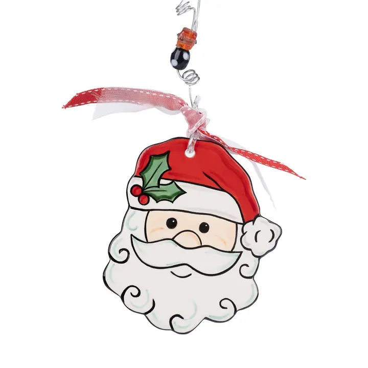 Glory Haus Santa Fluffy Beard Flat Ornament