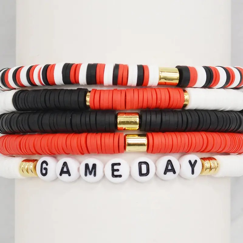 WH Stretchy Gameday Beaded Bracelets - Set of 5