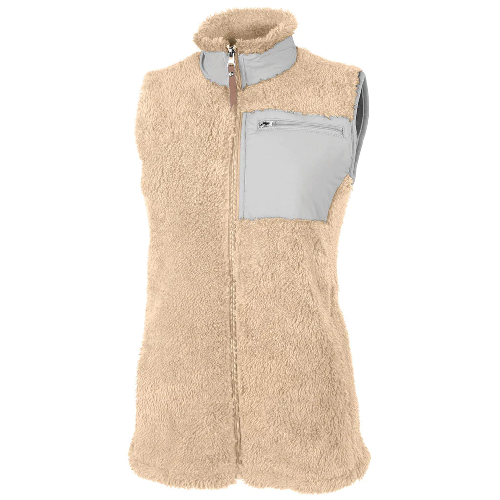 CR Newport Sherpa Vest with Monogram