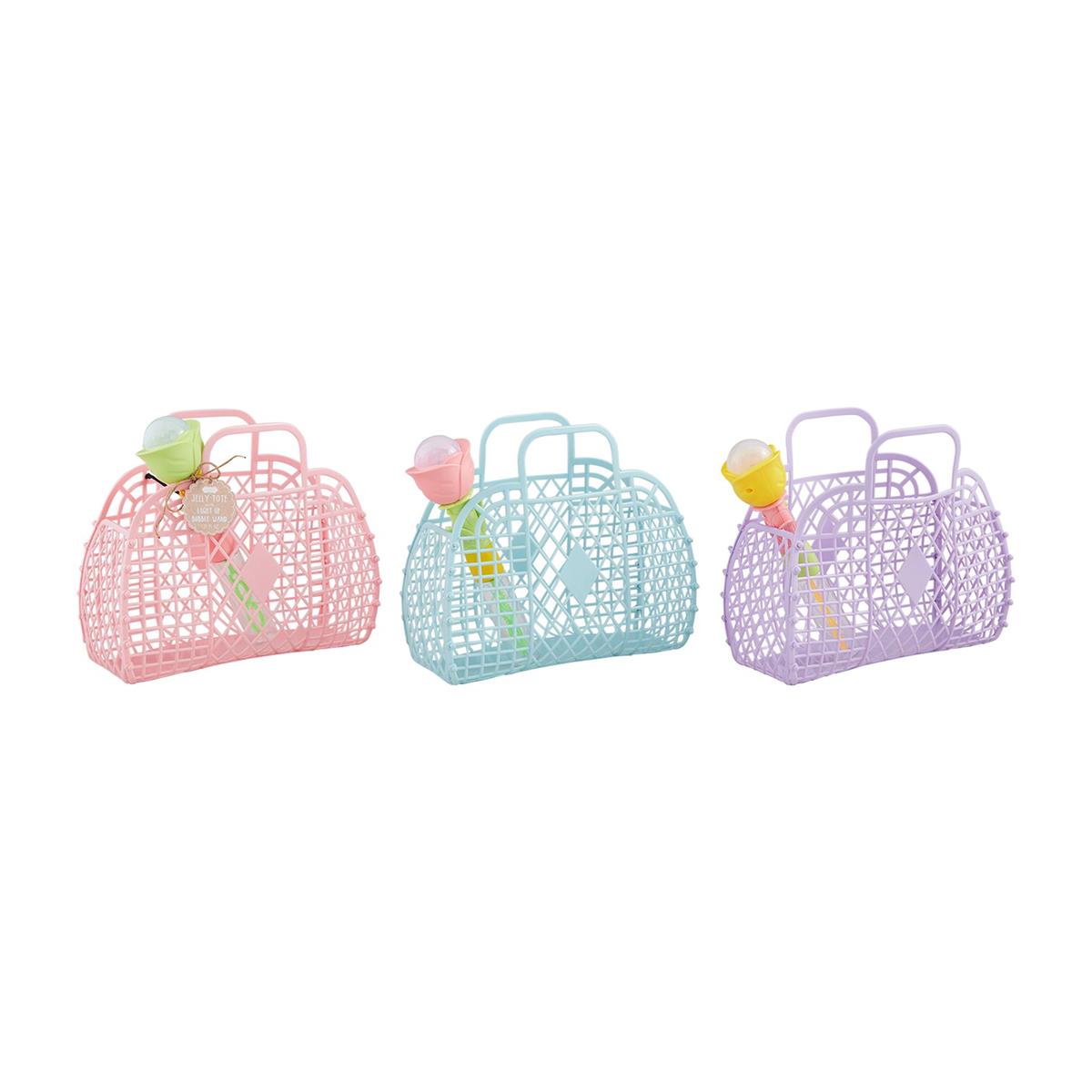 Mudpie Jelly Tote & Bubble Wand Set