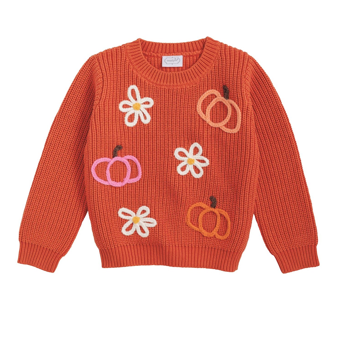 Mudpie Pumpkin Flower Sweater