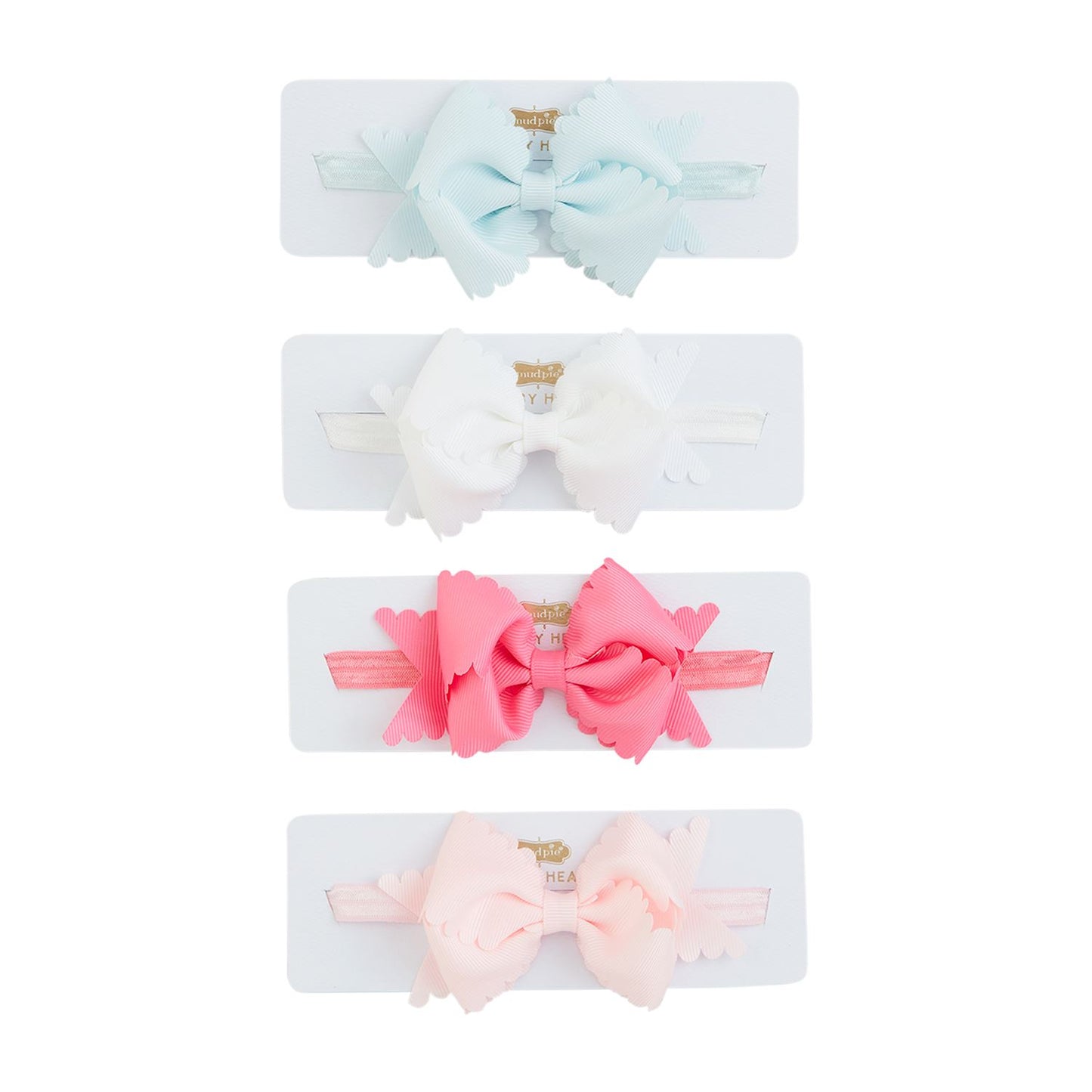 Mudpie Scallop Bow Headbands
