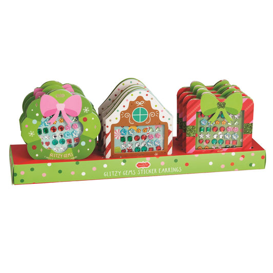 Mudpie Christmas Stick On Earrings