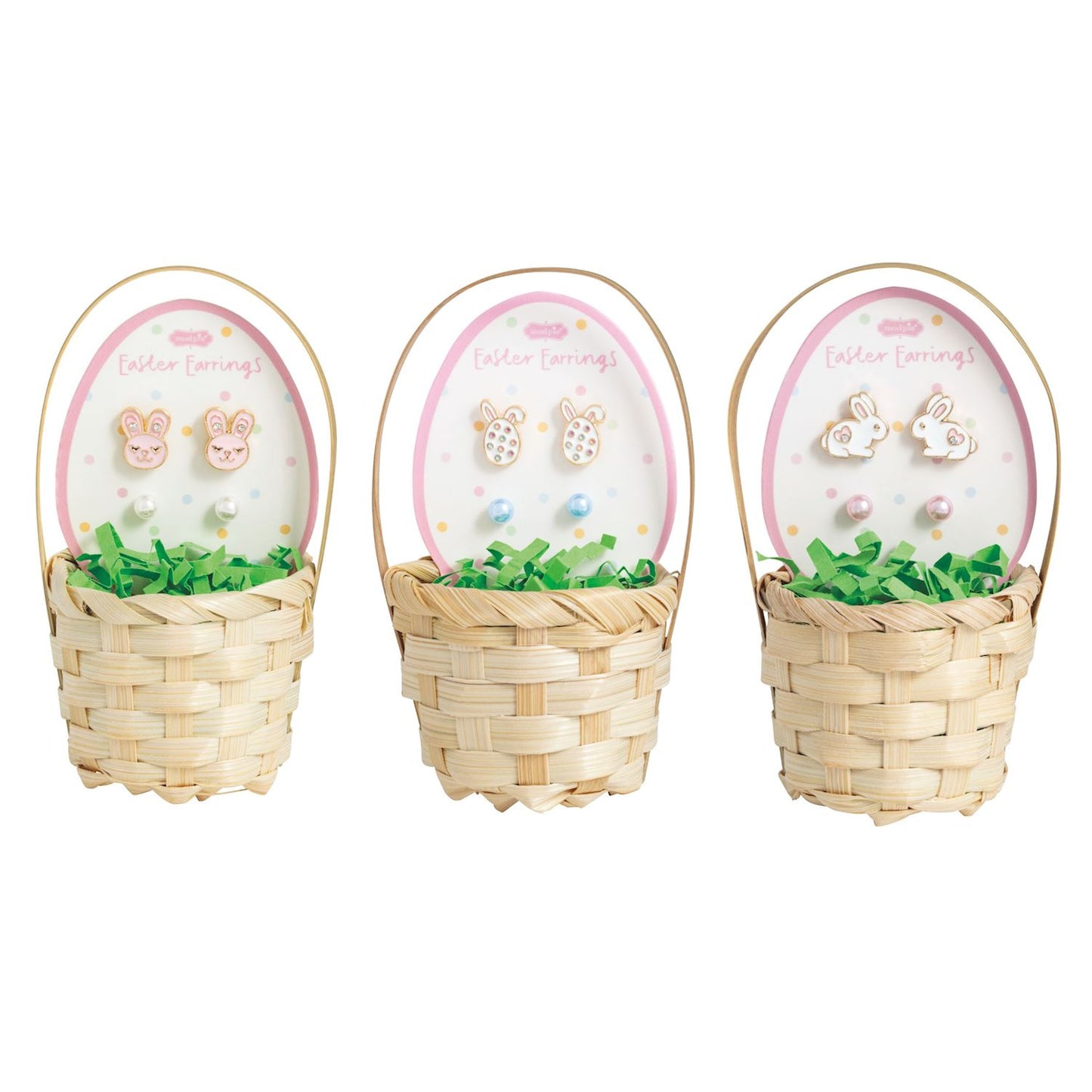 Mudpie Girls Easter Basket Stud Earring Sets