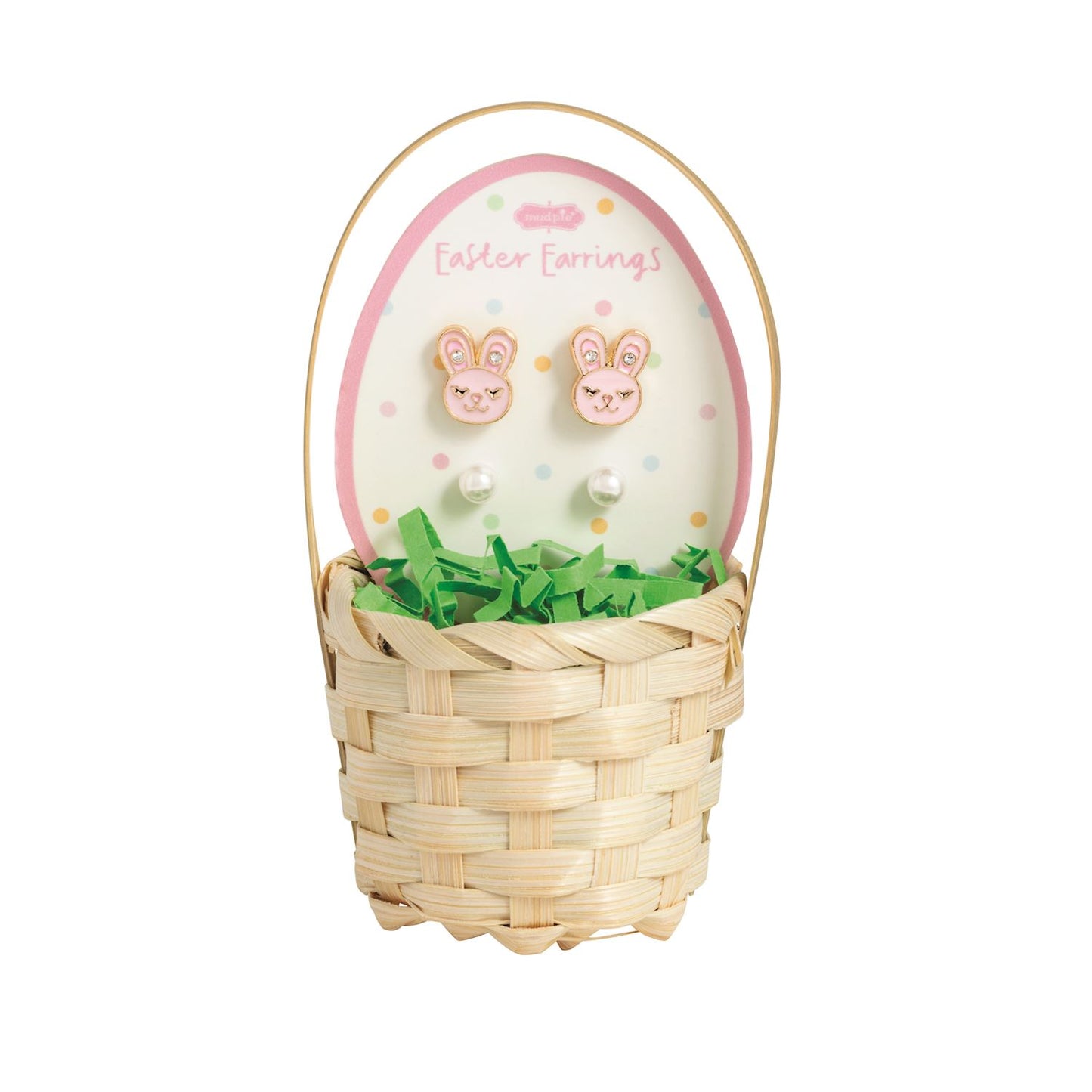 Mudpie Girls Easter Basket Stud Earring Sets