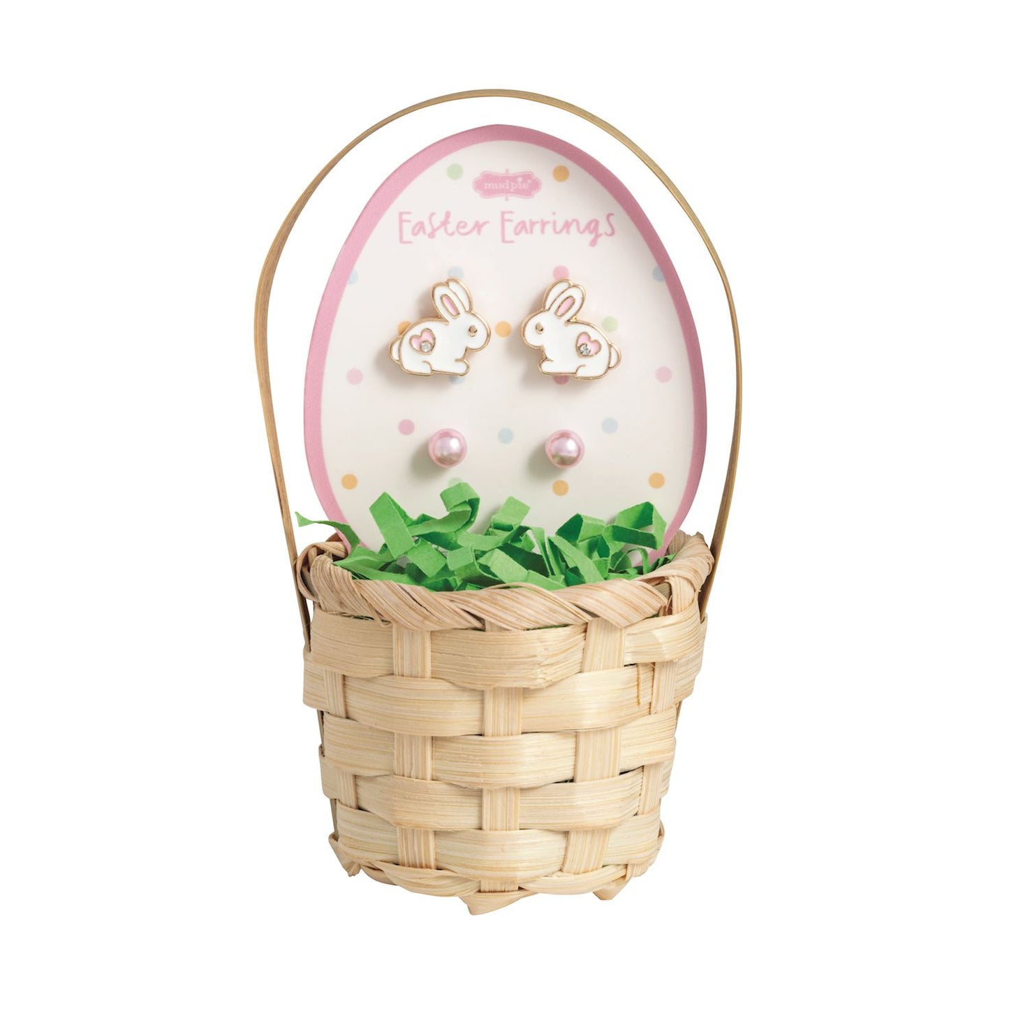 Mudpie Girls Easter Basket Stud Earring Sets