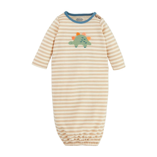 Mudpie Applique French Dino Gown