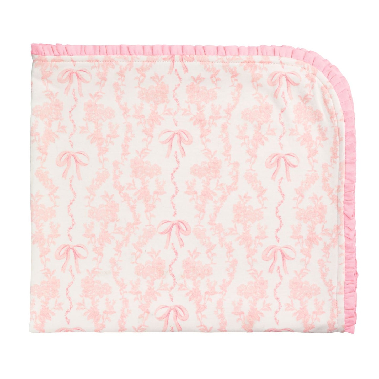 Mudpie Girl Bow Arrival Blankets