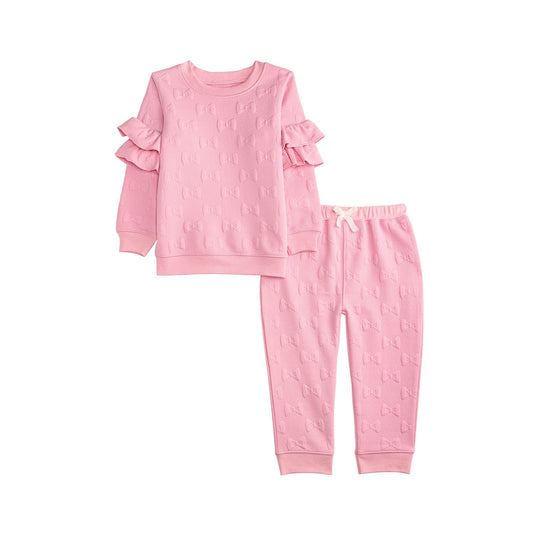 Mudpie 2 Piece Quilted Bow Set