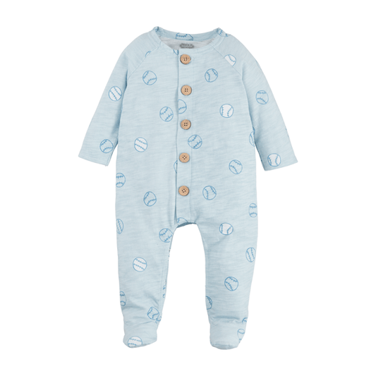 Mudpie Baseball Baby Sleeper