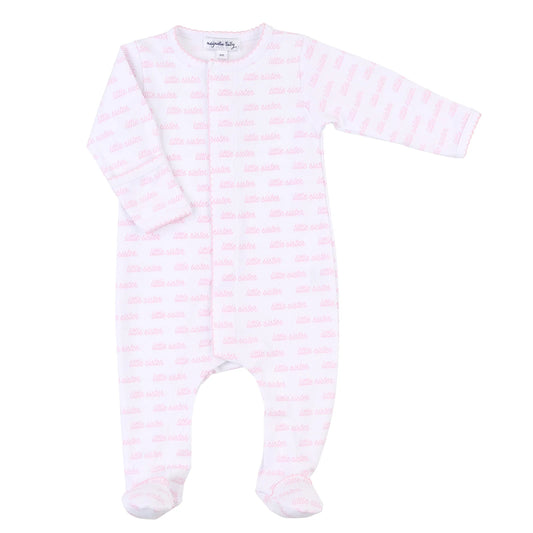 MB Sister Printed Footie - Pink