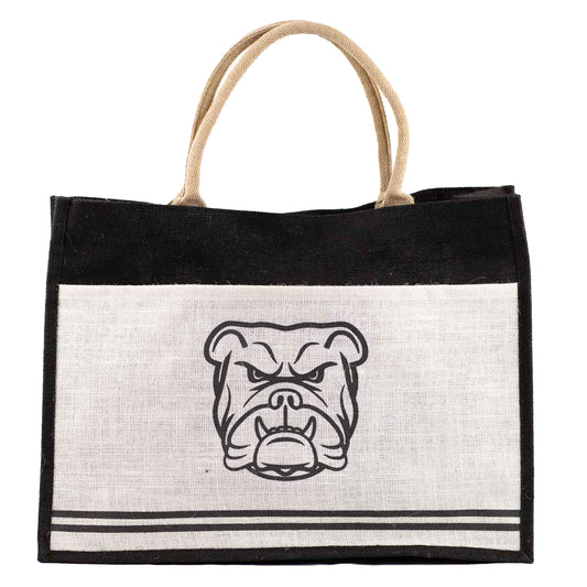 TRS Bulldog Jute Pocket Tote