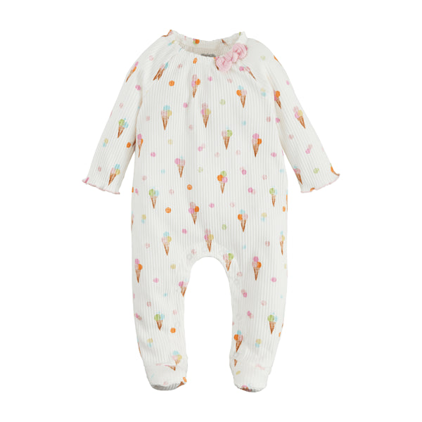 Mudpie Baby Girl Ice Cream Sleeper