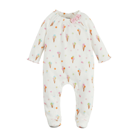 Mudpie Baby Girl Ice Cream Sleeper