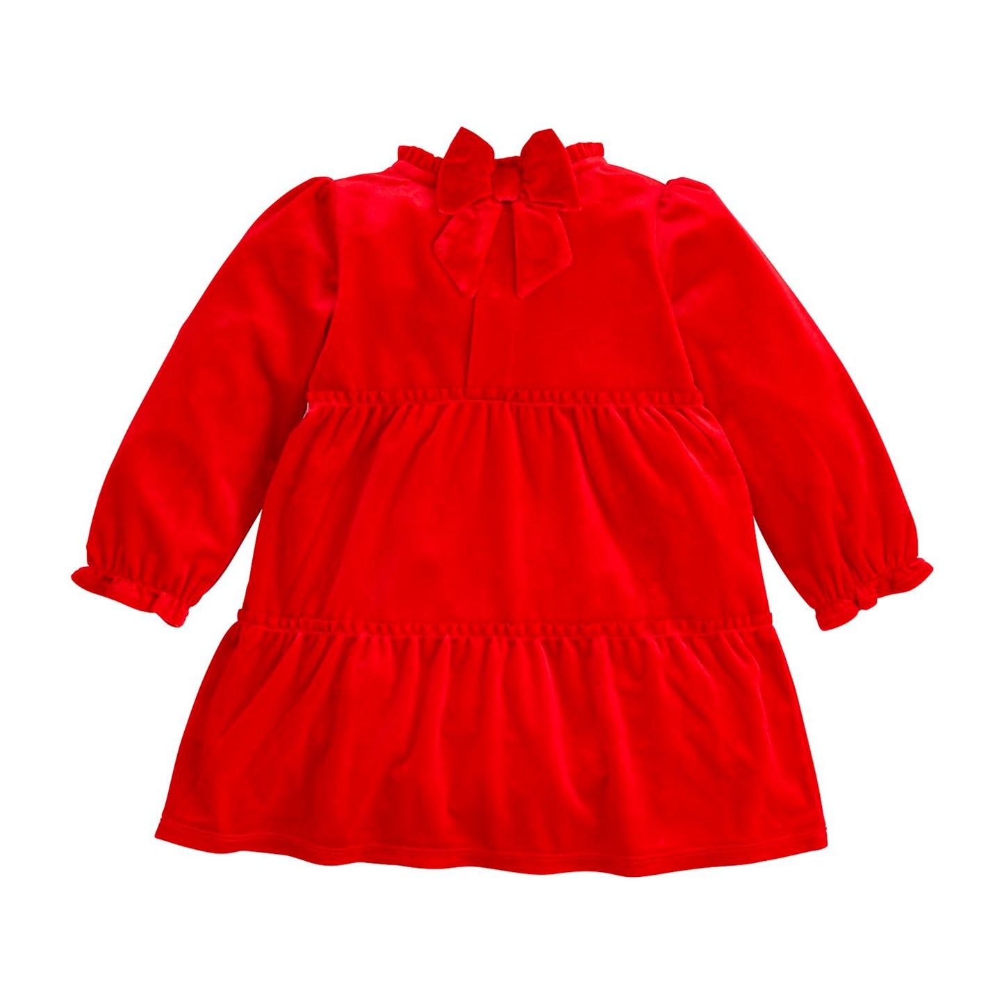 Mudpie Red Velvet Bow Dress