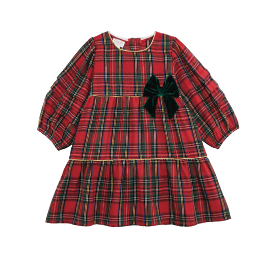 Mudpie Toddler Tartan Tiered Dress