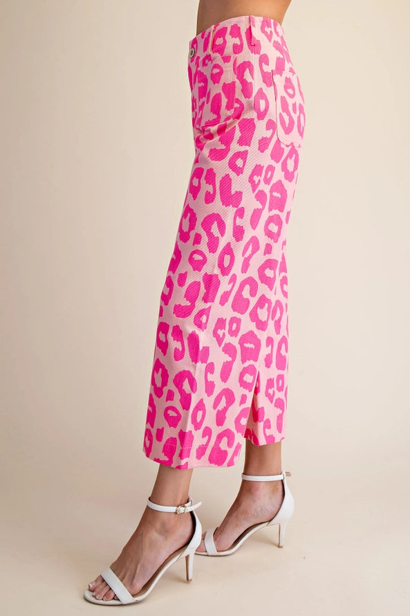 Glam Pink Leopard Pants