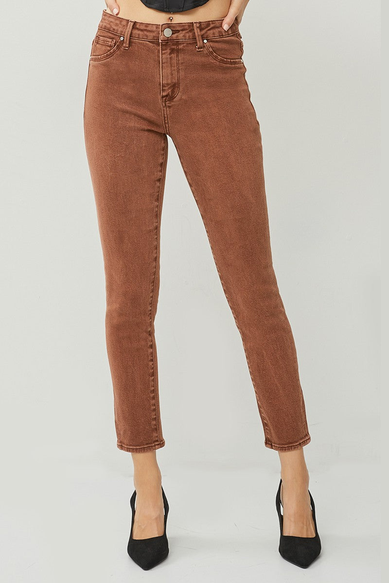 RJ High Rise Skinny - Espresso