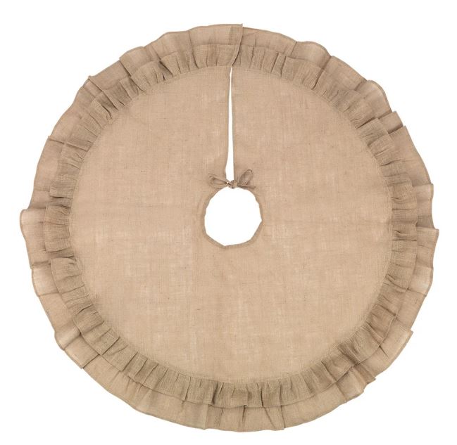 WB Burlap Ruffle Tree Skirt