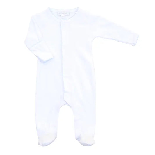 Magnolia Baby Solid Essentials Footie - Blue/White