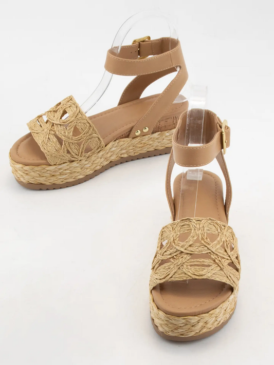 Soda Natural Raffia Platform