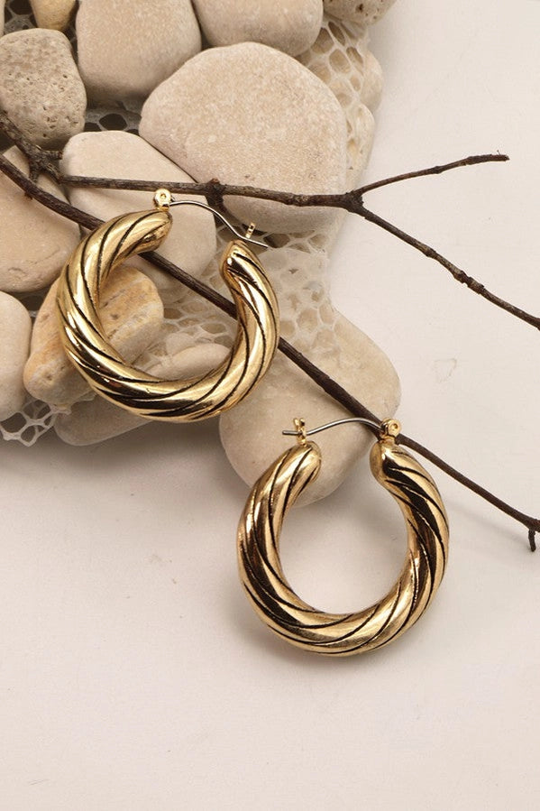 BF Josslyn Classic Antique Hoop Earrings