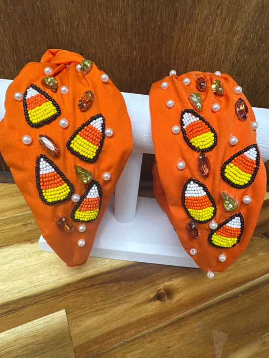 GS Beaded Candy Corn Headbands