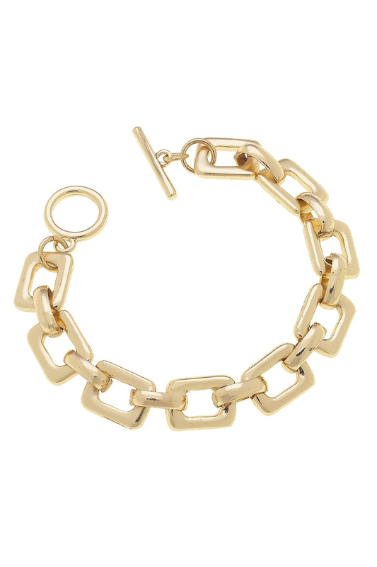 Canvas Conrad Chain Link Toggle Bracelet
