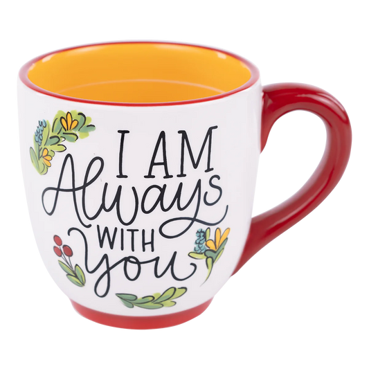 Glory Haus I am Always with You Red Bird Mug